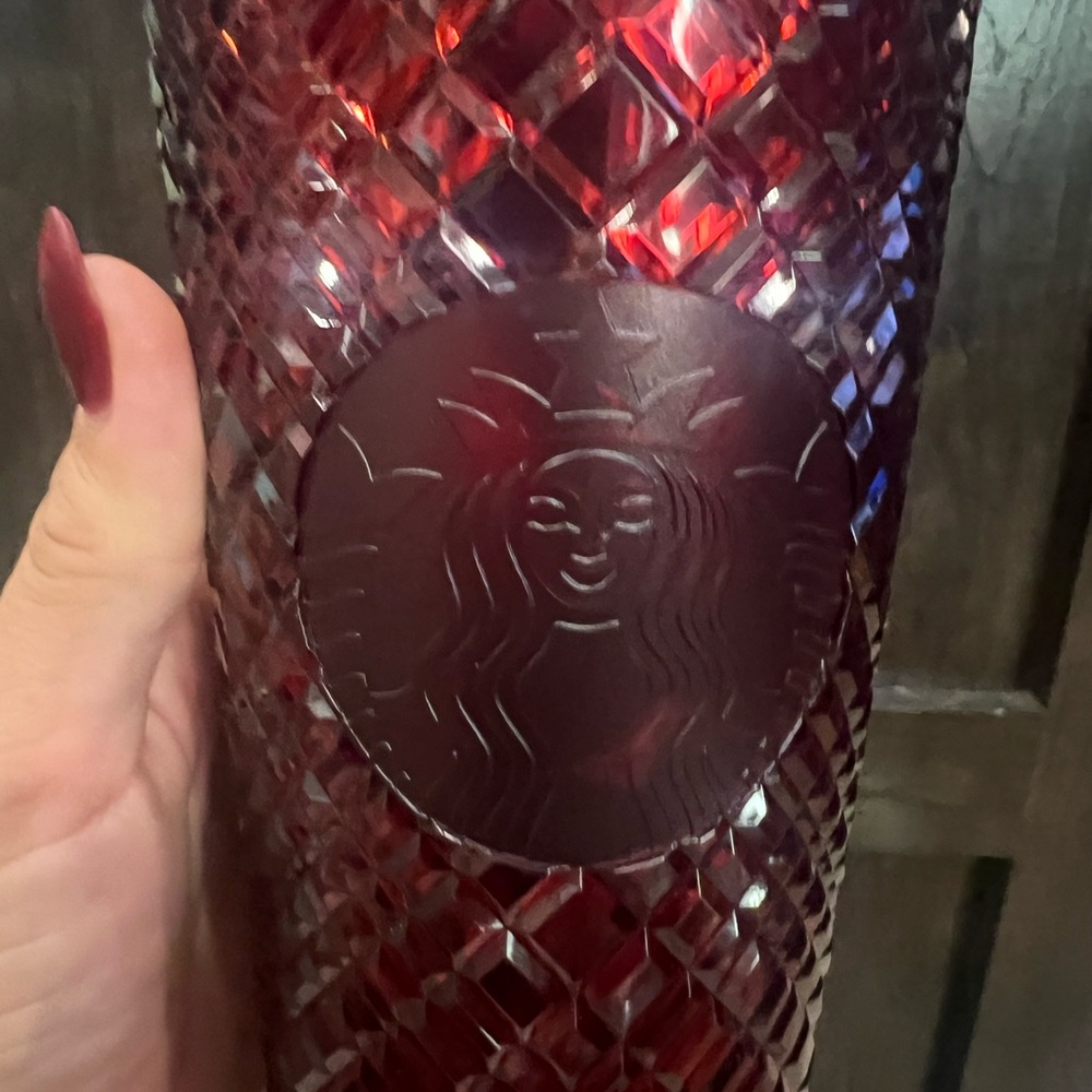 Starbucks Ruby Red Textured Tumbler